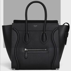 BLACK CELINE LUGGAGE HANDBAG